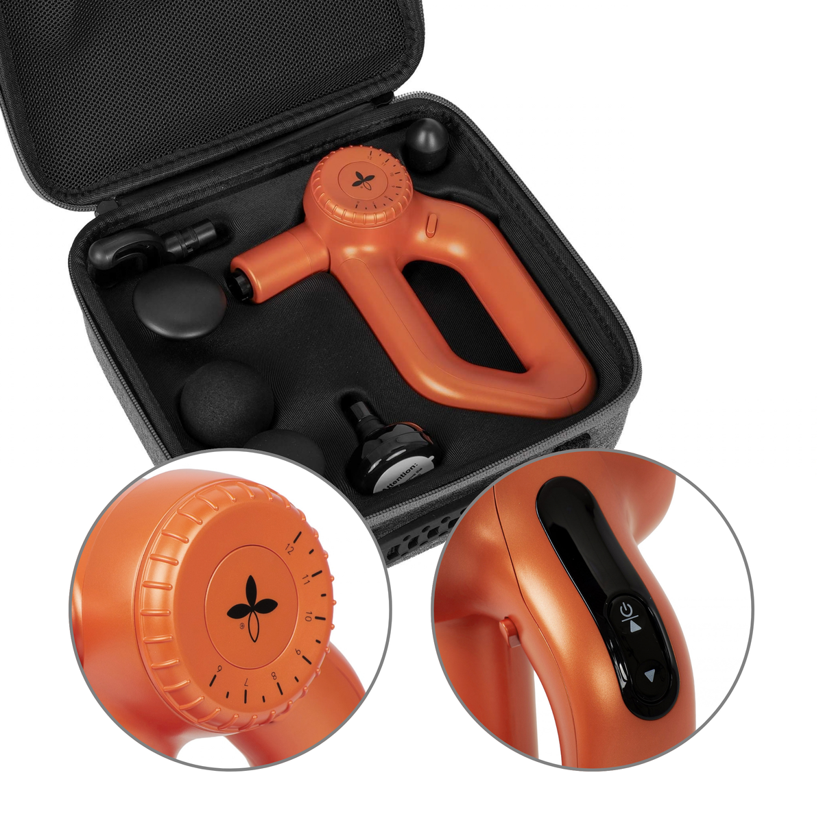 HABYS Pro Therapy Go Orange Electric Massager — compact massage gun