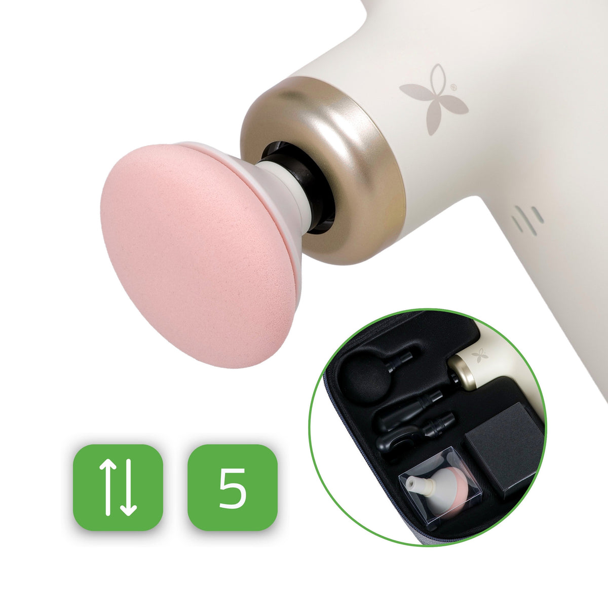 Habys Pulse Mini Electric Massager – Ivory