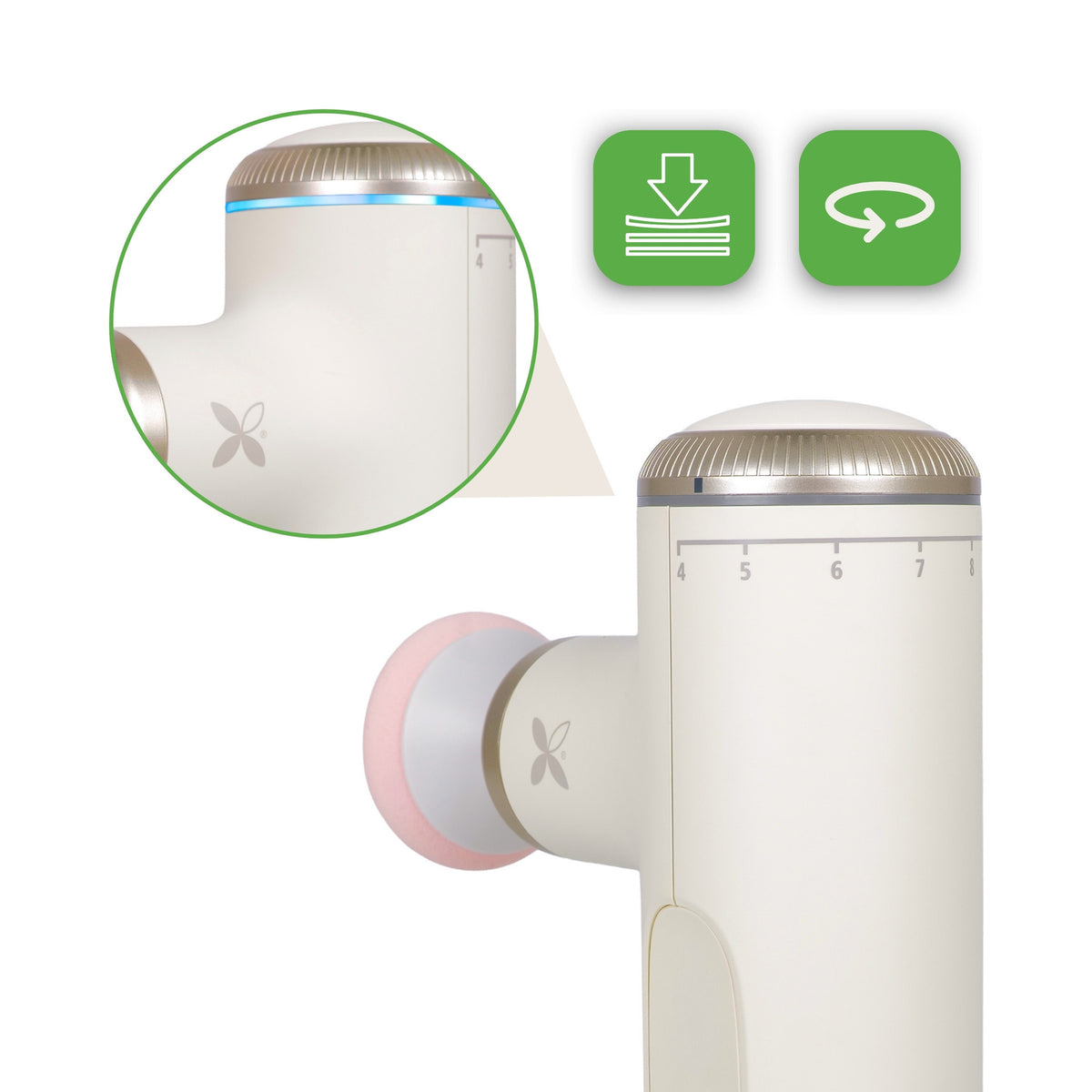Habys Pulse Mini Electric Massager – Ivory