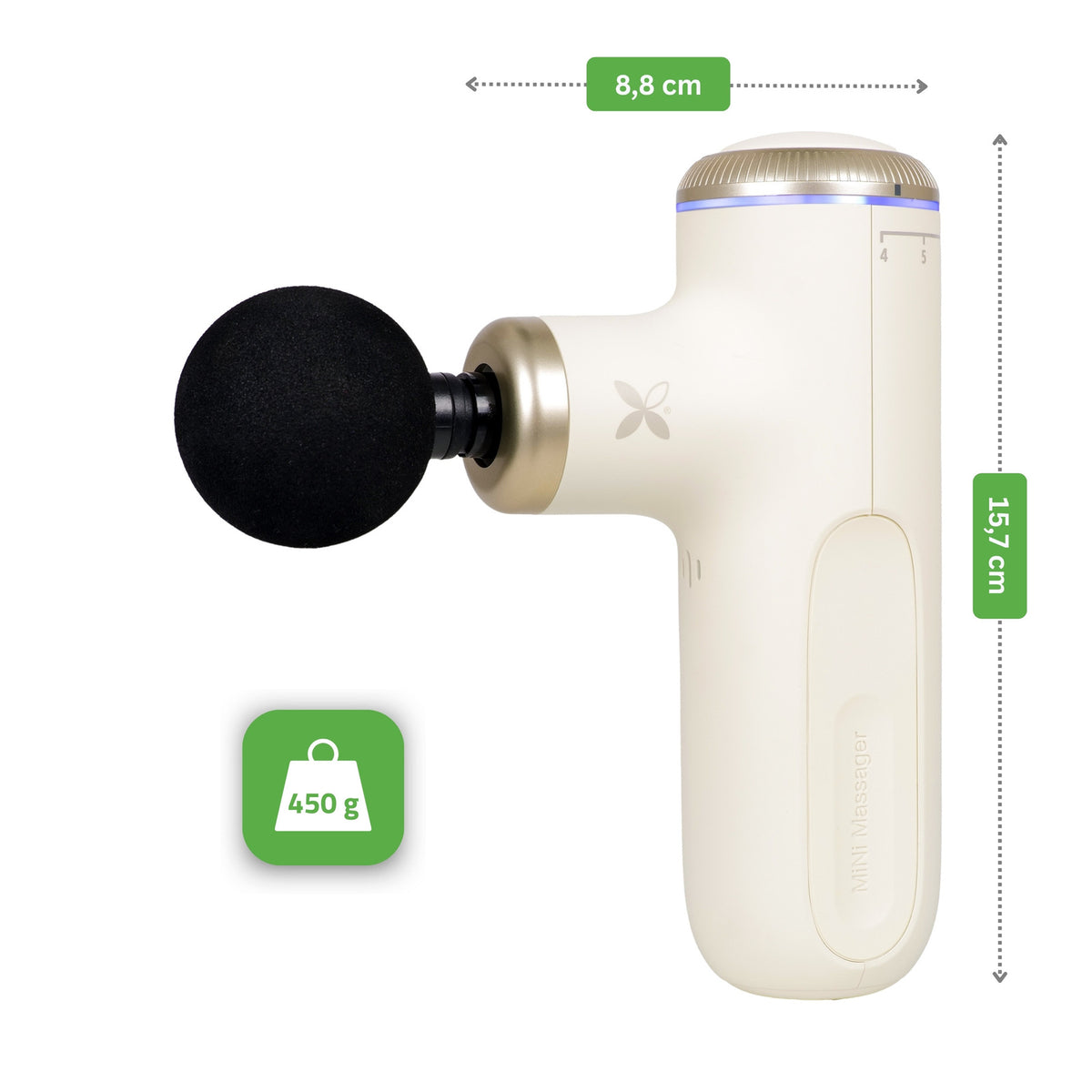 Habys Pulse Mini Electric Massager – Ivory