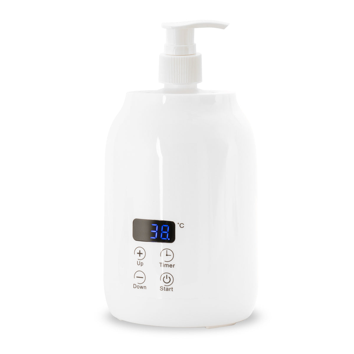 Oil warmer with two 250 ml bottles