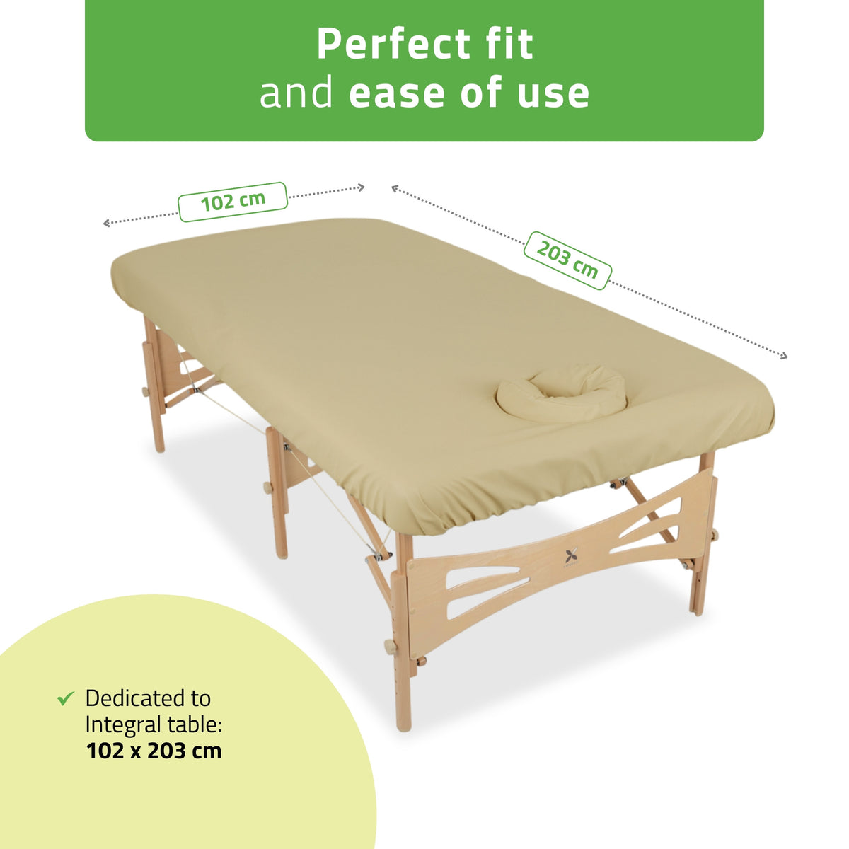 Protective Table Cover C460 (Oil-resistant) 102x203 cm Integral Struktural beige