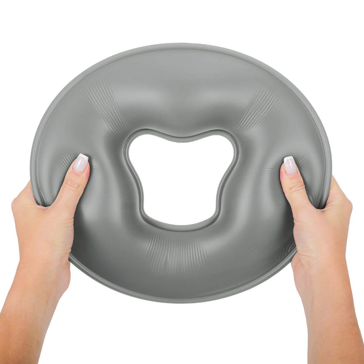 Silicone (gel) face pillow for massage table, Komfort Grey