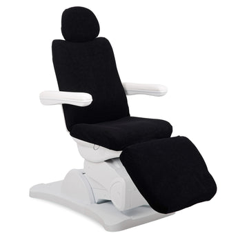 Terry sheet set for cosmetic chair Sorina 5, black | HABYS