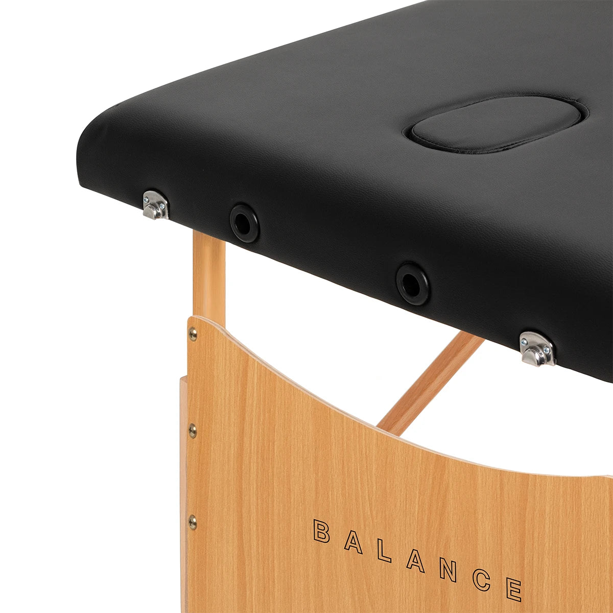 Balance Klappbare Massageliege 3-teilig, Schwarz