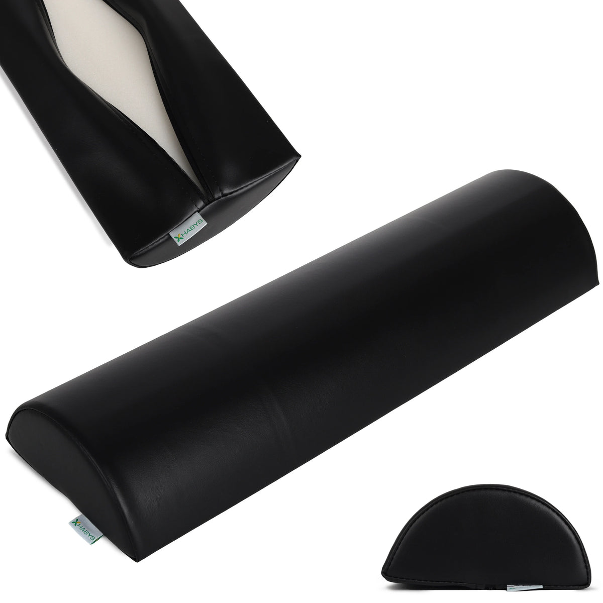 Semi Round Bolster 60x19x9 K015, fekete