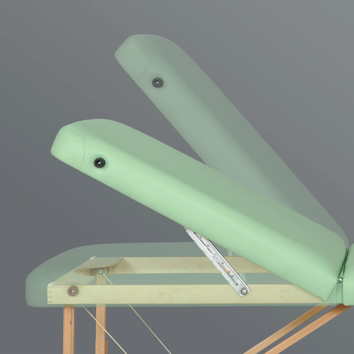 Table de massage Panda Plus Bois Clair 70 Vinyle Flex K022 Vert