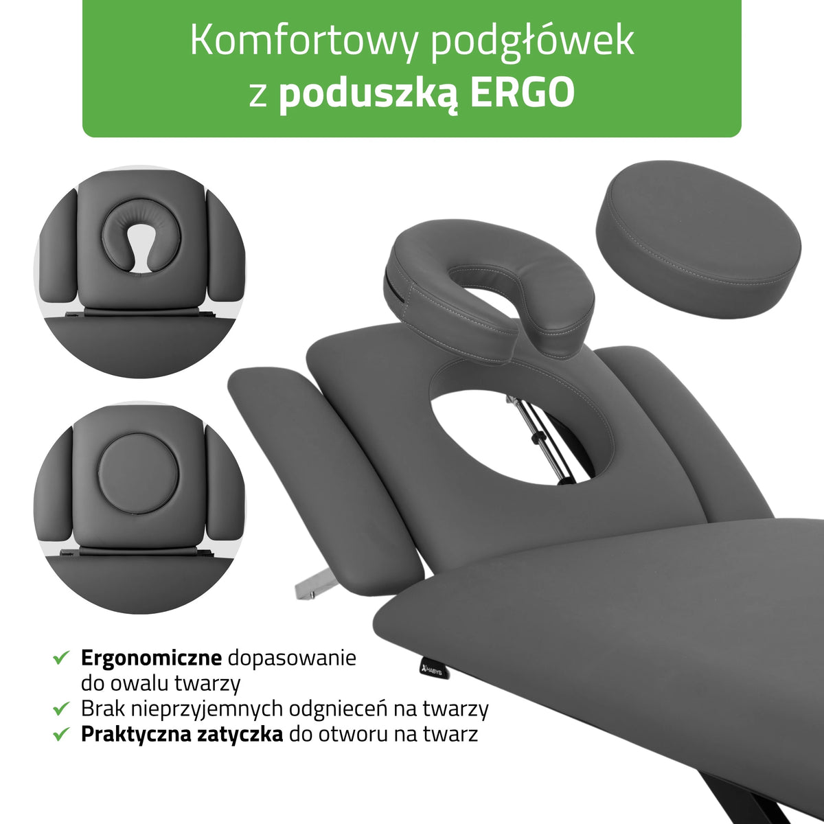 Evero Cross X4 table de massage électrique avec télécommande, coussin ERGO, Touch Core k322 grise