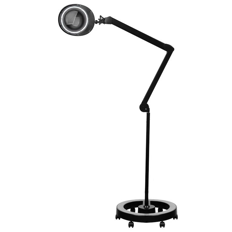 Elegante Lupa-lampa 6025, 60 LED SMD 5D, melna, ar statīvu