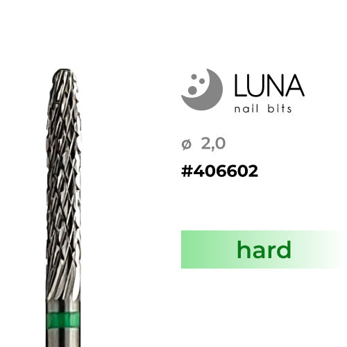 Hårdmetall nagelborr för materialborttagning, grön (hård) [406602]