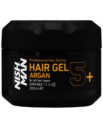 Nishman Matu stila gels Argan 5+ Ultra Hold, 300 ml
