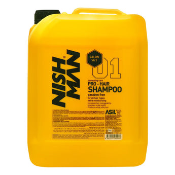 Nishman Pro Hair Paraben Free Nourishing Shampoo, 5000 ml