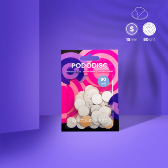STALEKS EXPERT 15 PODODISC S Сменные файлы для педикюрного диска, 80 грит 15 мм (50 шт)